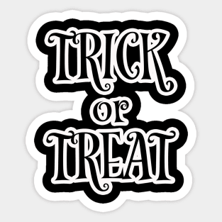 Halloween Trick or Treat Sticker